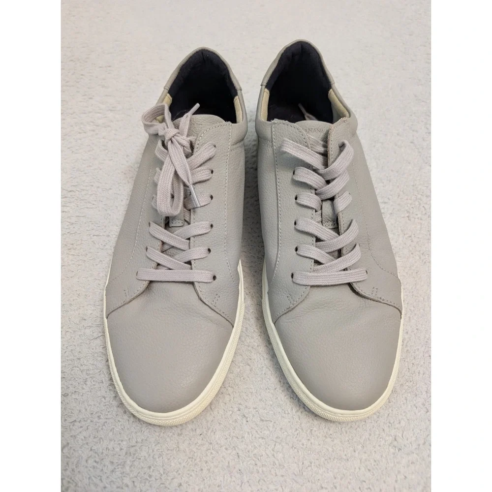 Banana Republic Nicklas Leather Gray Sneakers Shoes‎ - Size 11 M US